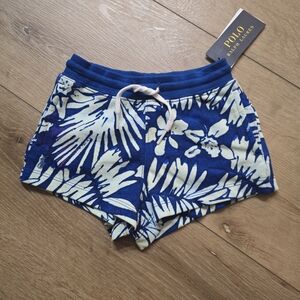 Polo Ralph Lauren Girls Tropical Print Spa Terry Shorts